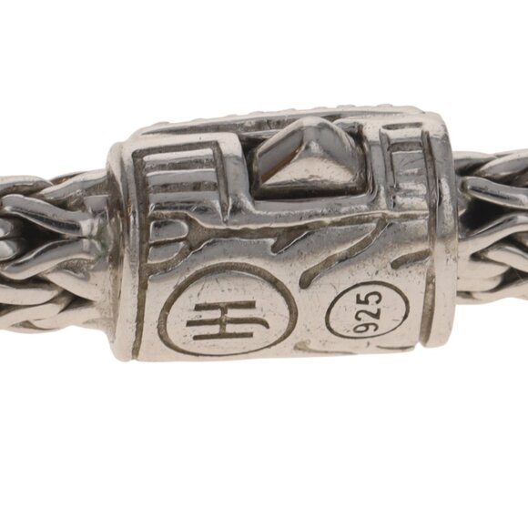 John Hardy Four Station Icon Diamond Bracelet 6 1/2" - Sterling 925 Round .75ctw - Picture 7 of 8